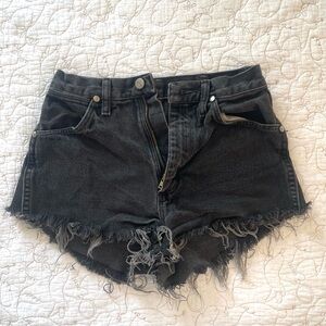 Wrangler high waisted black shorts